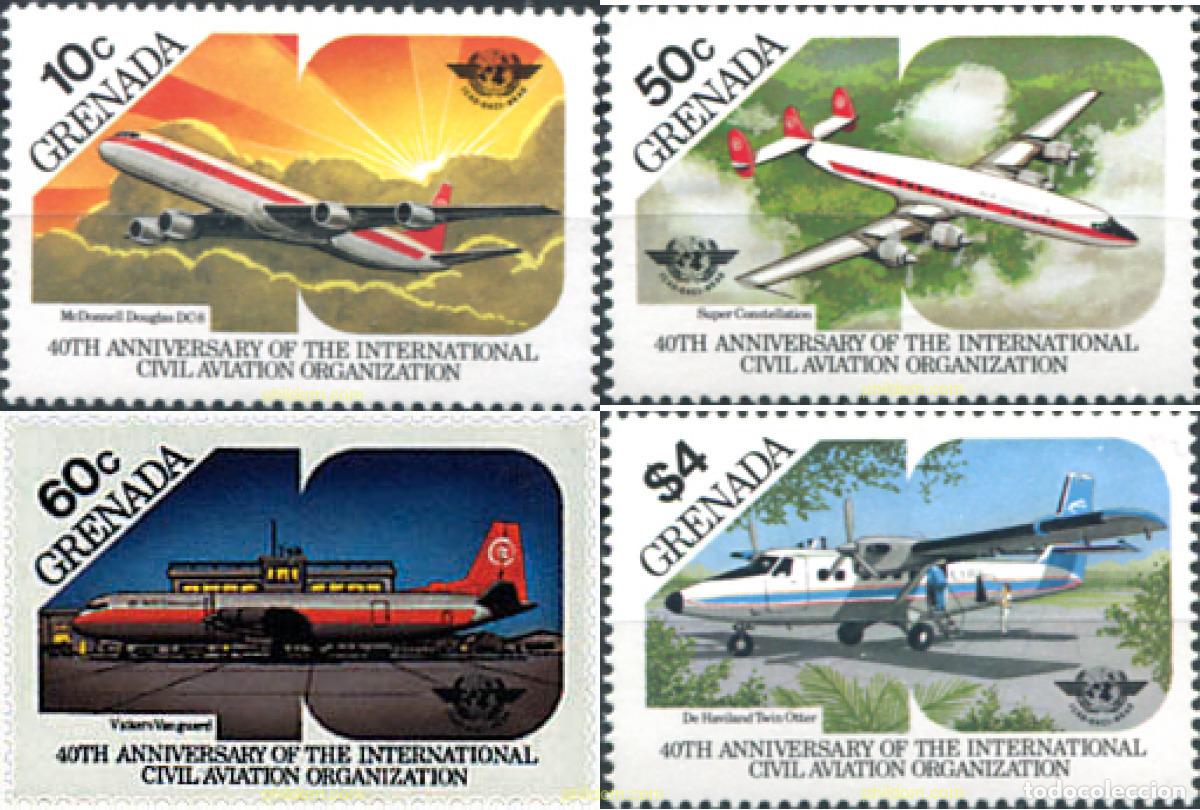 Sellos: 41869 MNH GRANADA 1985 50 ANIVERSARIO DE LA OACI