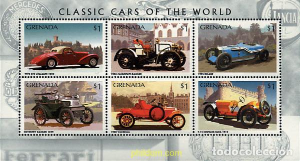 Sellos: 11252 MNH GRANADA 1996 AUTOMOVILES CLASICOS