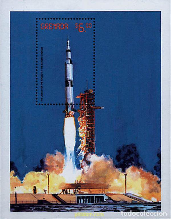 Sellos: 90145 MNH GRANADA 1999 30 ANIVERSARIO DE LA LLEGADA DEL HOMBRE A LA LUNA