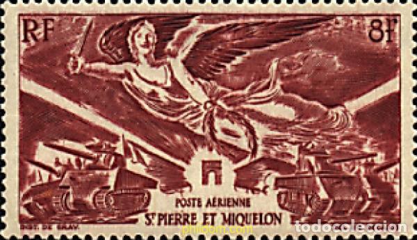 Sellos: 42060 MNH SAN PEDRO Y MIQUELON 1946 ANIVERSARIO DE LA VICTORIA