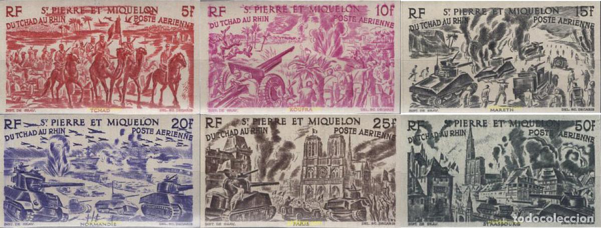 Sellos: 19663 MNH SAN PEDRO Y MIQUELON 1946 DEL CHAD AL RIN