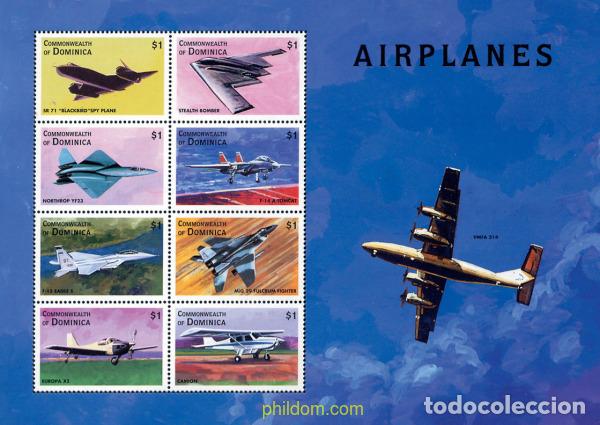 Sellos: 594660 MNH DOMINICA 1998 AVIONES