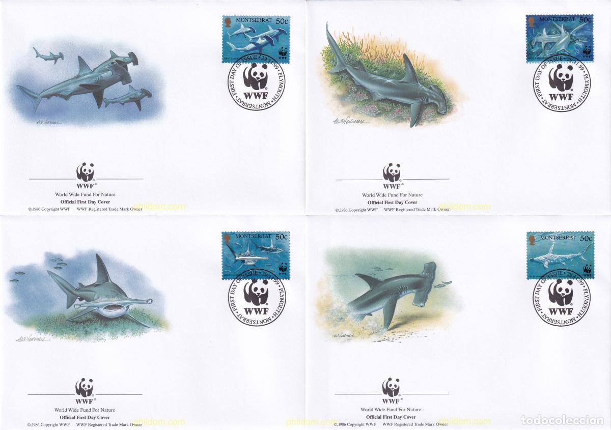 Sellos: 23291 MNH MONTSERRAT 1999 TIBURONES