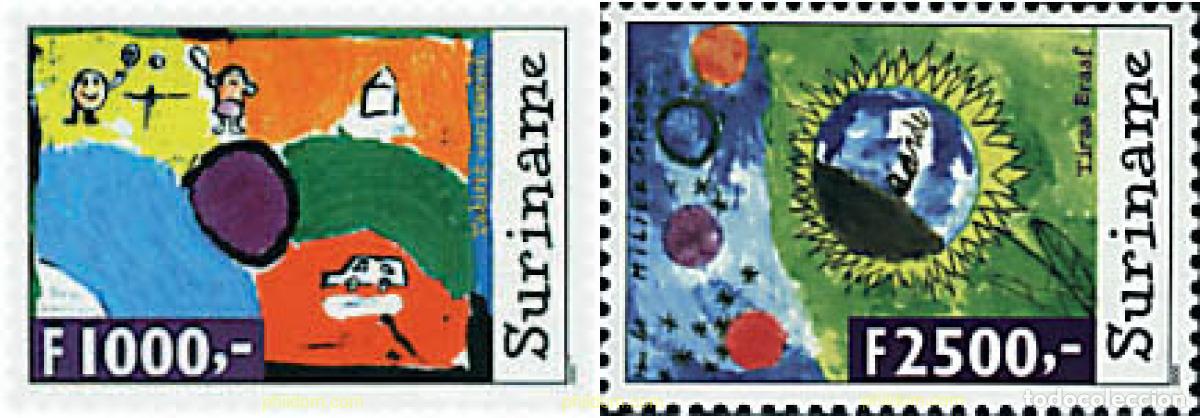 Sellos: 50751 MNH SURINAM 2000 DIBUJOS INFANTILES