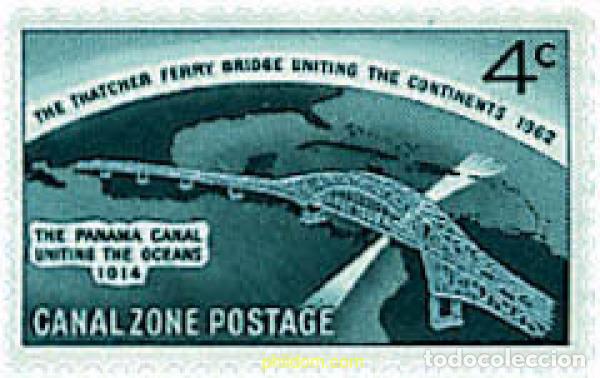 Sellos: 43837 MNH PANAMA. CANAL 1962 INAUGURACION DE UN PUENTE SOBRE EL CANAL
