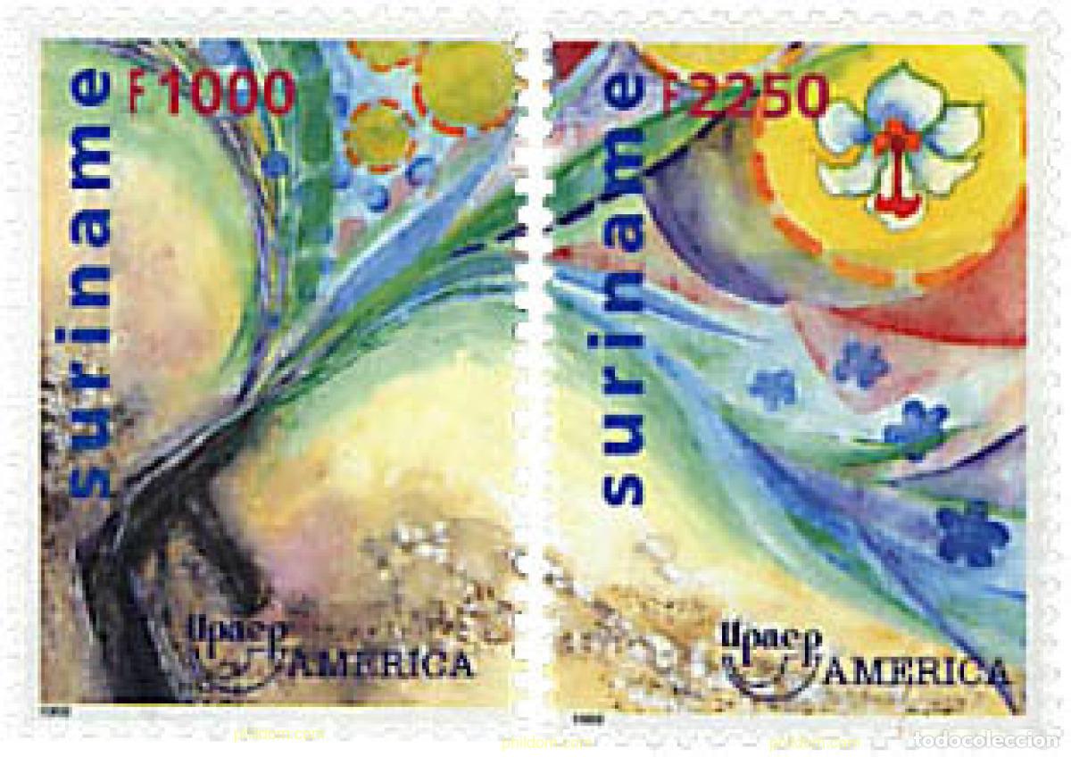 Sellos: 93806 MNH SURINAM 1999 AMERICA-UPAEP 1999 - EL NUEVO MILENIO SIN ARMAS