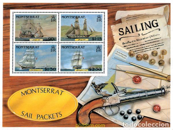 Sellos: 93540 MNH MONTSERRAT 1986 BARCOS POSTALES