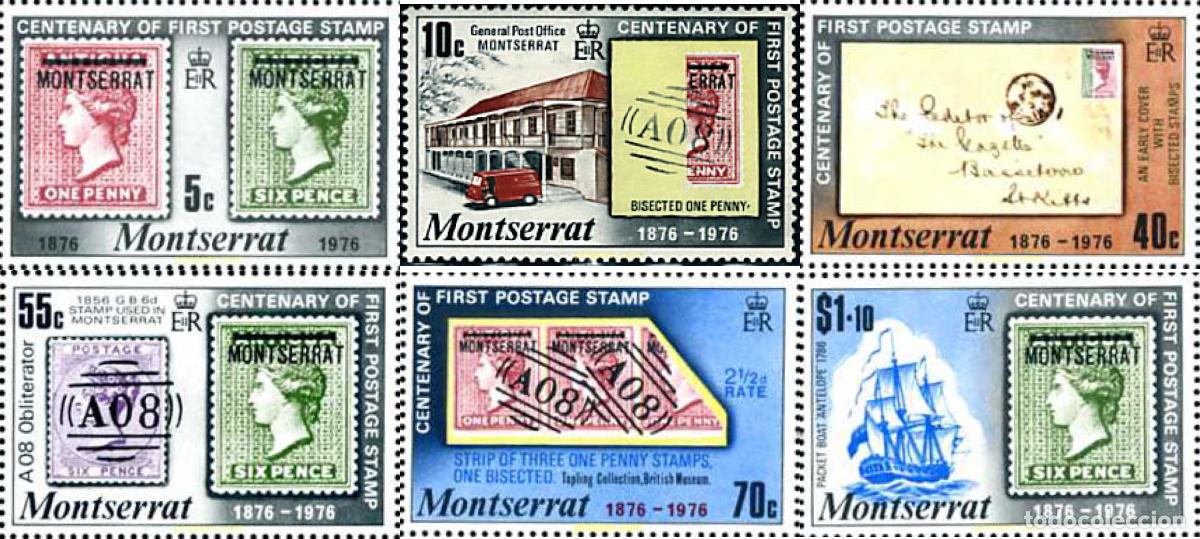 Sellos: 46012 MNH MONTSERRAT 1976 CENTENARIO DEL SELLO EN MONTSERRAT