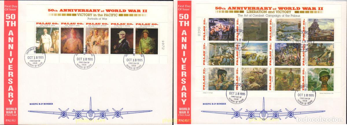 Sellos: 368454 MNH PALAU 1995 50 ANIVERSARIO DE LA SEGUNDA GUERRA MUNDIAL