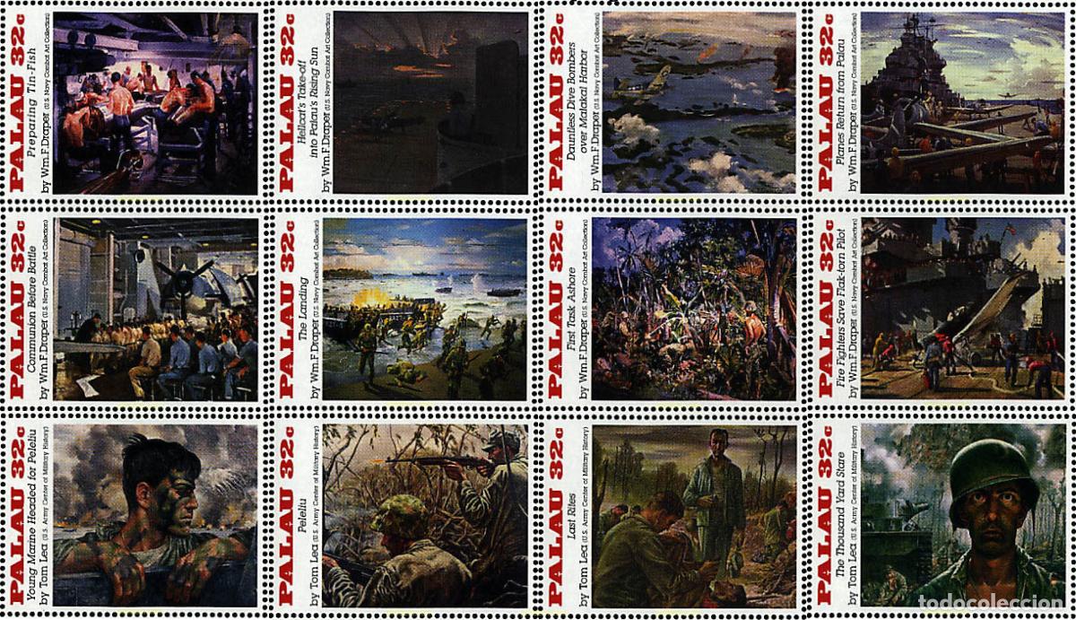 Sellos: 581305 MNH PALAU 1995 50 ANIVERSARIO DE LA SEGUNDA GUERRA MUNDIAL
