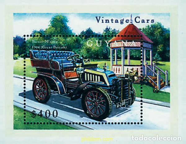 Sellos: 254117 MNH GUYANA 2000 AUTOMOVILES ANTIGUOS