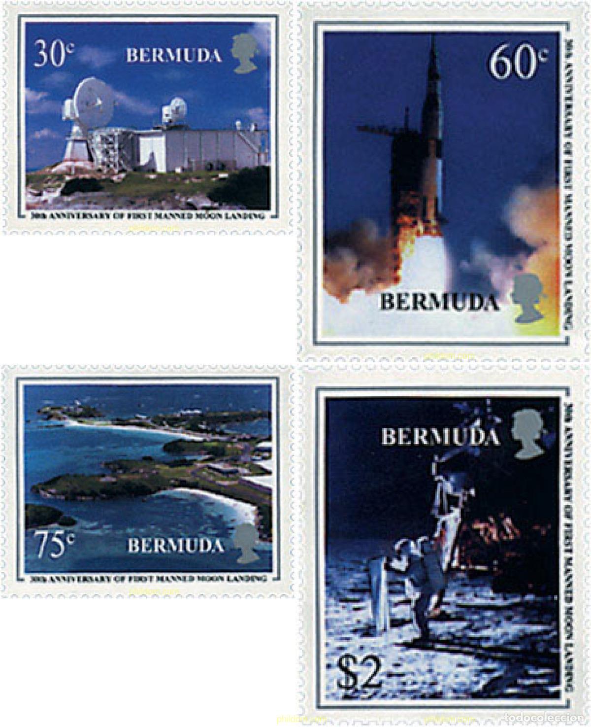 Sellos: 47674 MNH BERMUDAS 1999 30 ANIVERSARIO DE LA LLEGADA DEL HOMBRE A LA LUNA