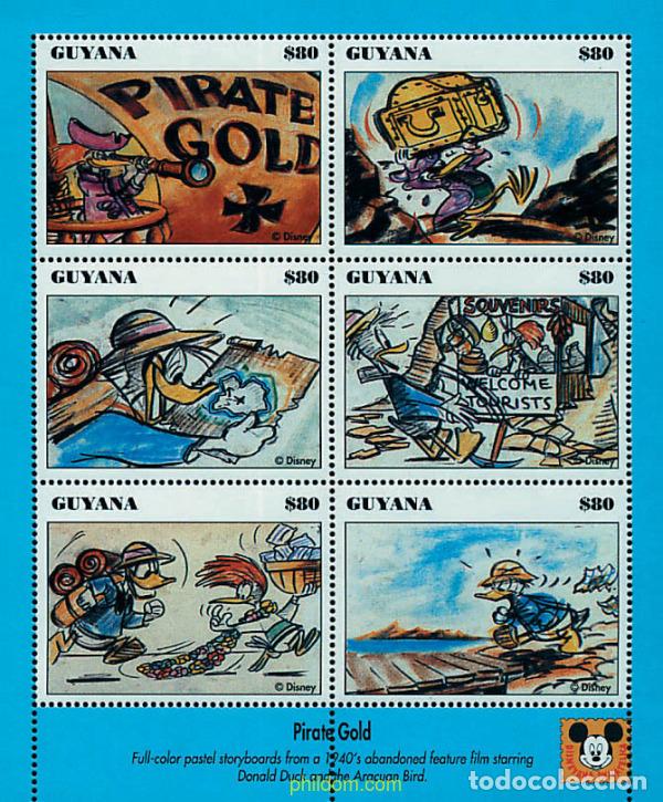 Sellos: 182841 MNH GUYANA 1993 PIRATE GOLD