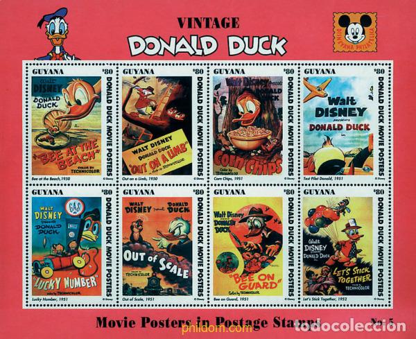 Sellos: 182839 MNH GUYANA 1993 POSTERS DE PRODUCCIONES DE DISNEY