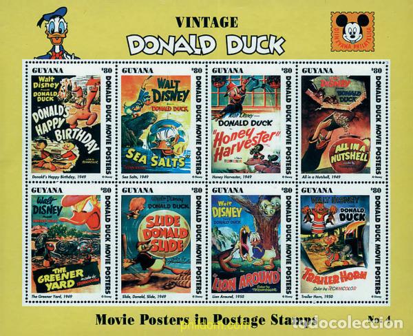 Sellos: 182837 MNH GUYANA 1993 POSTERS DE PRODUCCIONES DE DISNEY