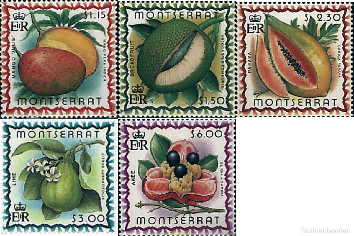 Sellos: 95244 MNH MONTSERRAT 1999 FRUTAS TROPICALES