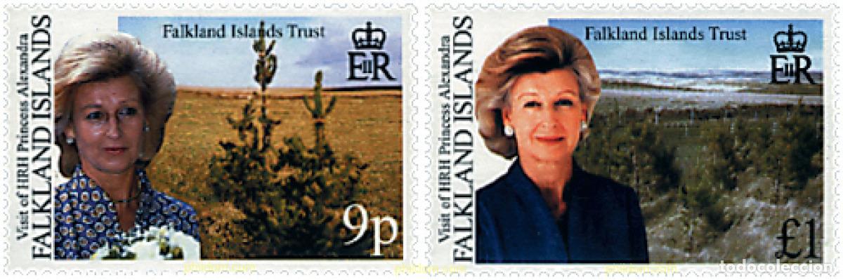 Sellos: 53034 MNH FALKLAND 2000 VISITA DE LA PRINCESA ALEXANDRA DE KENT