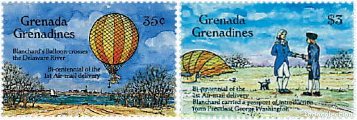 Sellos: 320225 MNH GRANADA GRANADINAS 1993 ANIVERSARIOS DE LA AVIACION