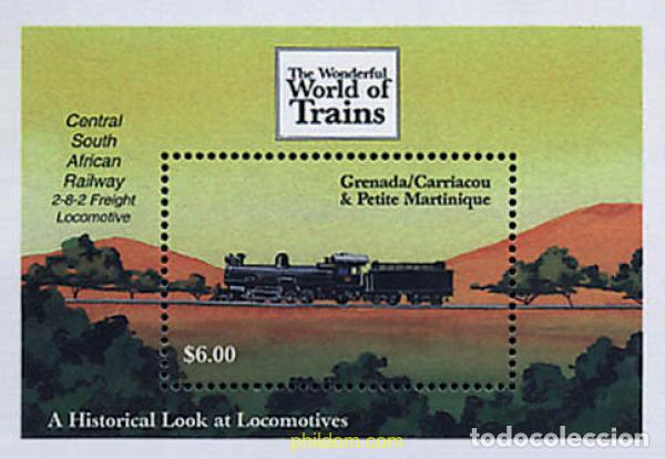 Sellos: 212712 MNH GRANADA GRANADINAS 2000 LOCOMOTORAS