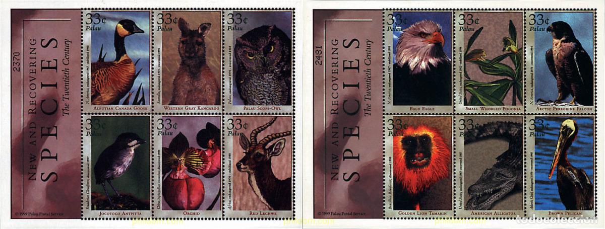 Sellos: 102499 MNH PALAU 2000 FAUNA Y FLORA