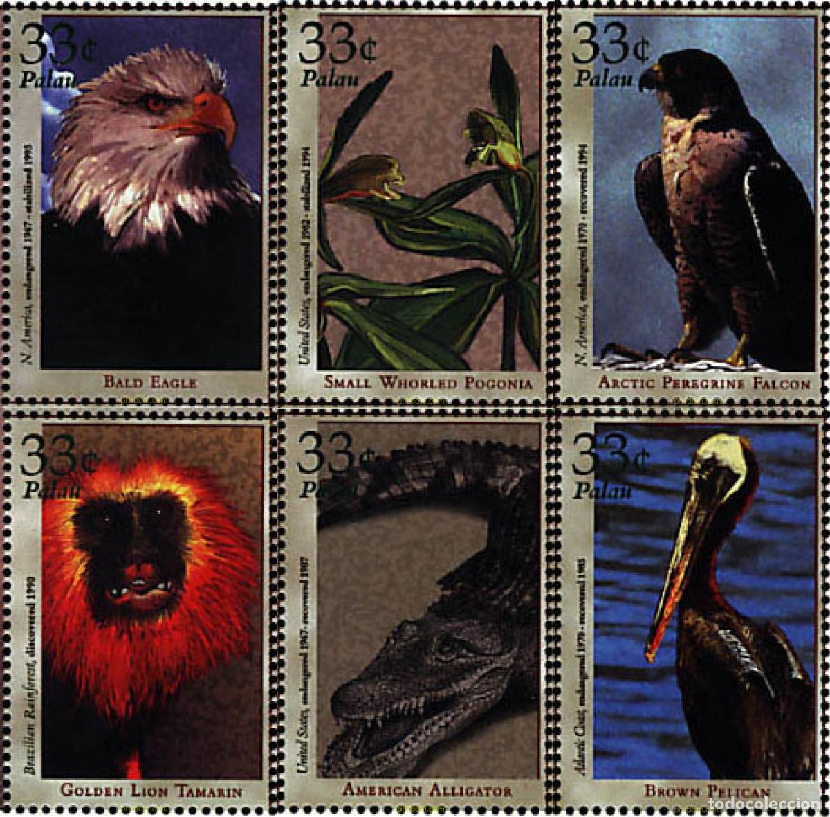 Sellos: 349846 MNH PALAU 2000 FAUNA Y FLORA