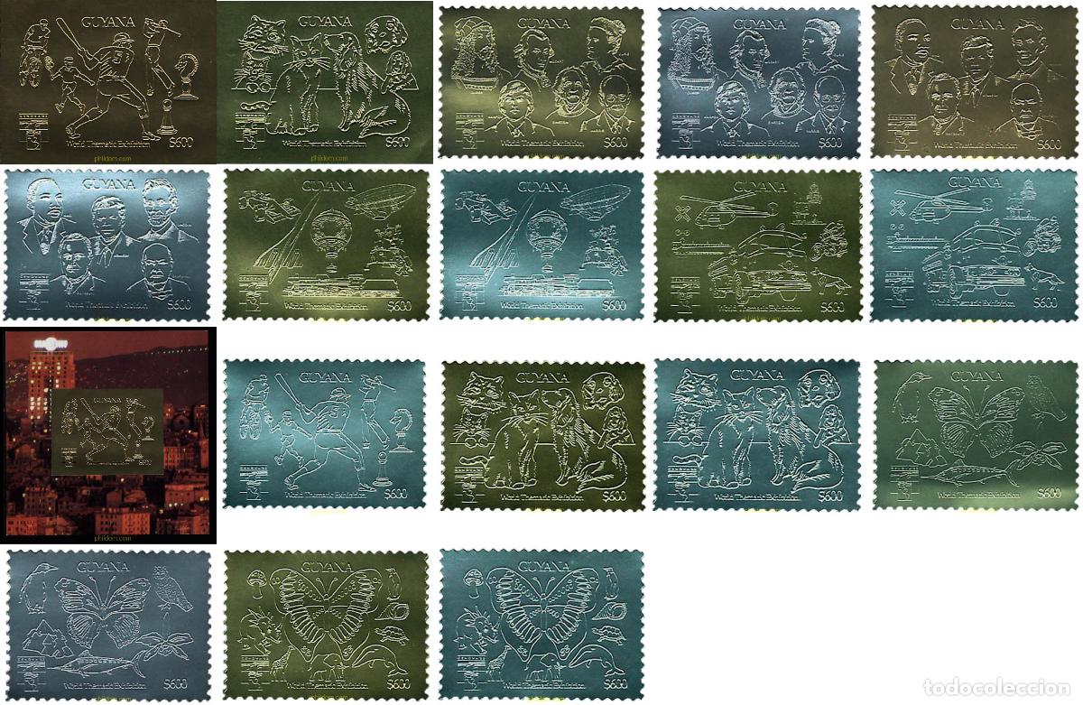 Sellos: 87778 MNH GUYANA 1992 GENOVA 92. EXPOSICION FILATELICA INTERNACIONAL
