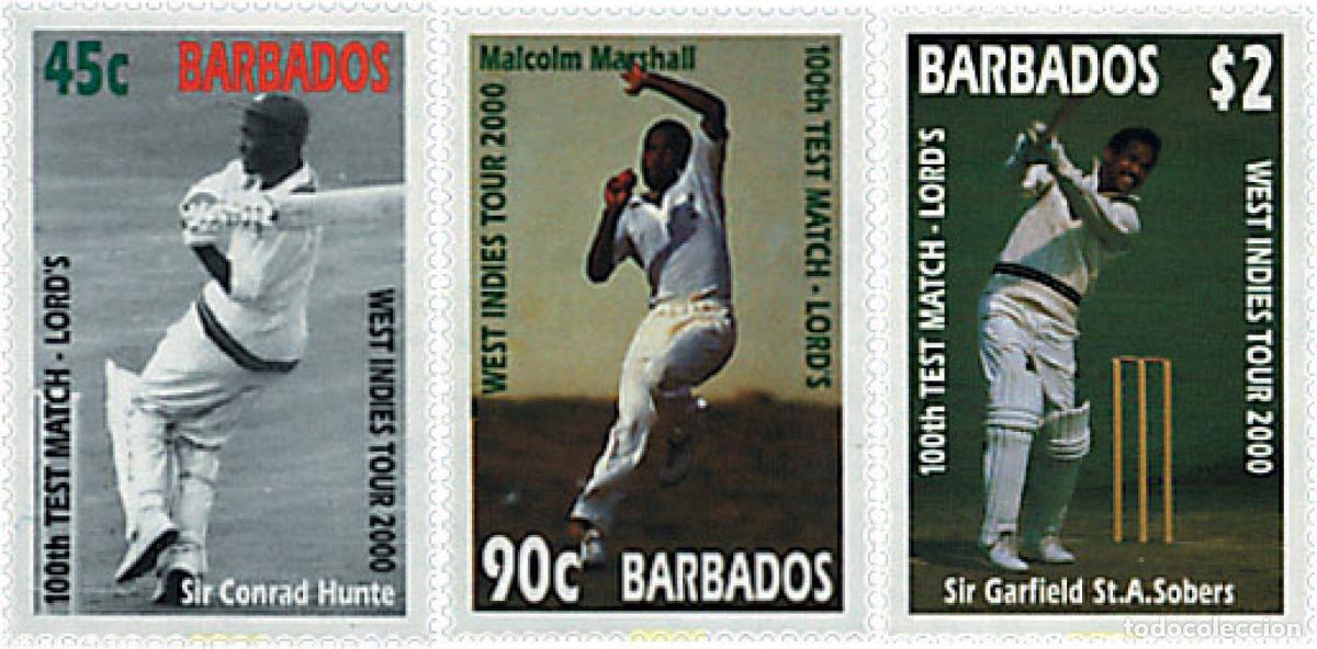 Sellos: 71989 MNH BARBADOS 2000 TORNEO DE CRICKET 2000 DE LAS INDIAS OCCIDENTALES