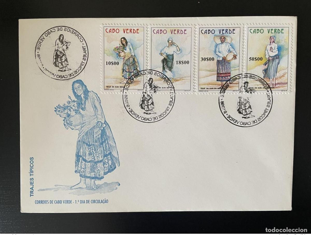 Sellos: Cabo Verde 1998 Mi. 749 - 752 FDC Trajes Tipicos Trachten Habits Clothing