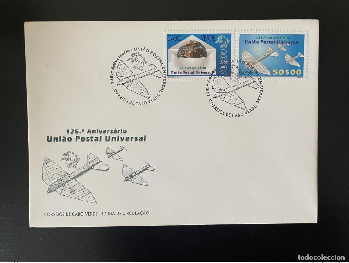 Sellos: Cabo Verde 1999 Mi. 763 - 764 FDC 125 a&ntilde;os Ans UPU WPO Avi&oacute;n