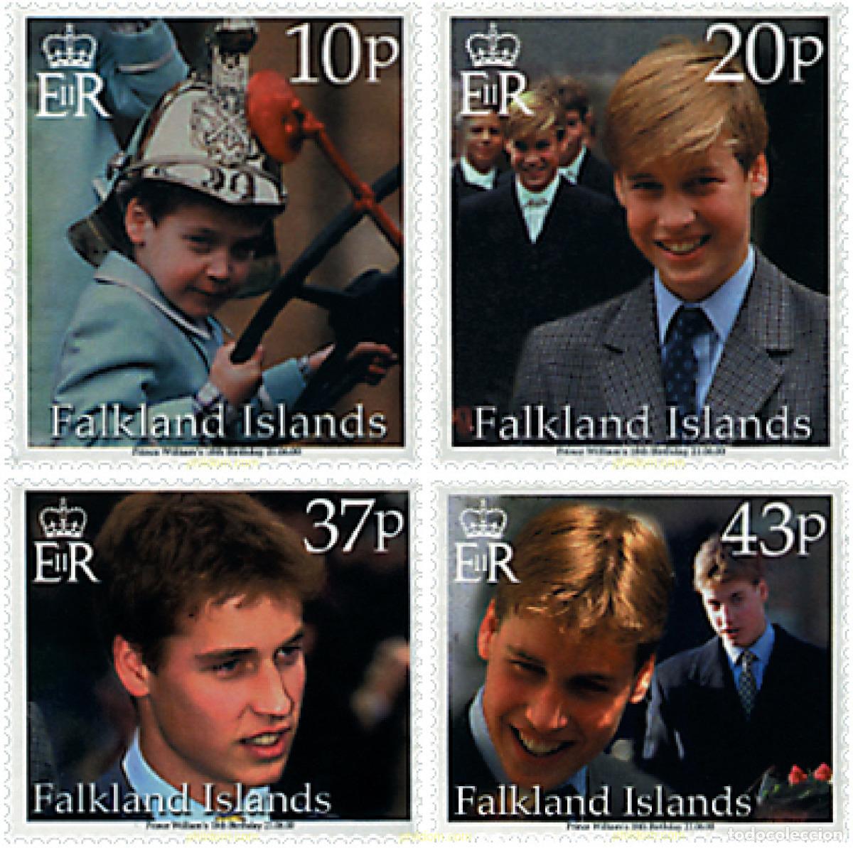 Sellos: 99474 MNH FALKLAND 2000 18 ANIVERSARIO DEL PRINCIPE GUILLERMO