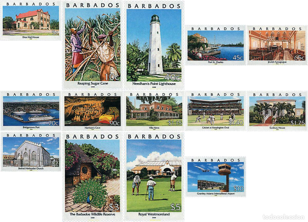 Stamps: 71990 MNH BARBADOS 2000 MOTIVOS VARIOS