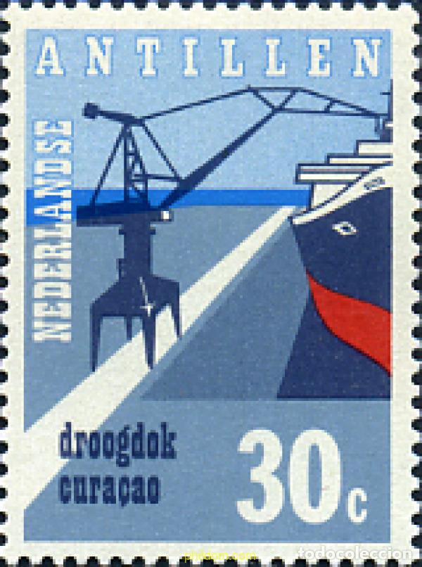 Selos: 57200 MNH ANTILLAS HOLANDESAS 1972 EXPLOTACION DEL DIQUE SECO