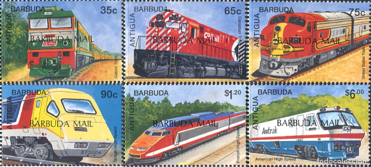 Francobolli: 98531 MNH BARBUDA 1997 LOCOMOTORAS DEL MUNDO