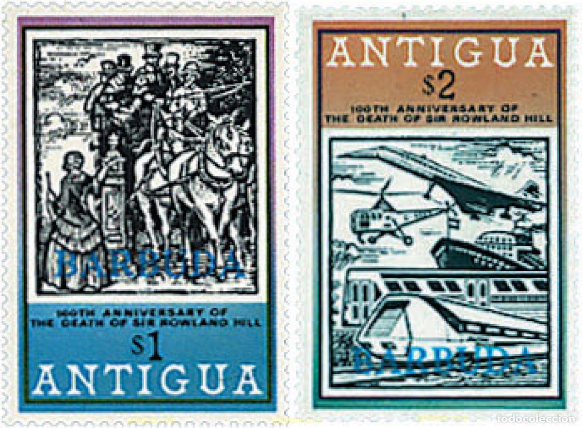 Francobolli: 637493 MNH BARBUDA 1979 CENTENARIO DE LA MUERTE DE SIR ROWLAND HILL