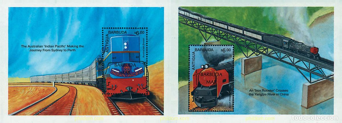 Francobolli: 98538 MNH BARBUDA 1997 LOCOMOTORAS DEL MUNDO