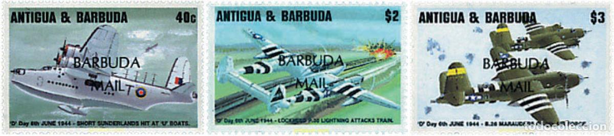 Stamps: 60706 MNH BARBUDA 1995 50 ANIVERSARIO DEL DESEMBARCO DE NORMANDIA