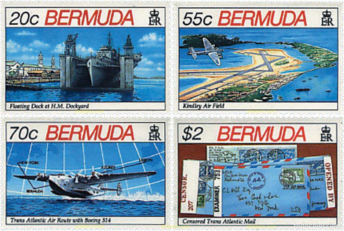 Stamps: 57400 MNH BERMUDAS 1991 50 ANIVERSARIO DE LA SEGUNDA GUERRA MUNDIAL