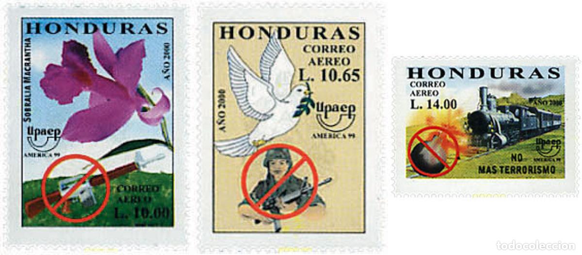 Sellos: 89525 MNH HONDURAS 2000 AMERICA-UPAEP 1999 - EL NUEVO MILENIO SIN ARMAS