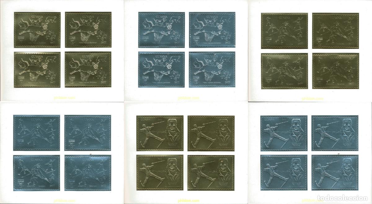 Sellos: 118076 MNH GUYANA 1992 GENOVA 92. EXPOSICION FILATELICA INTERNACIONAL