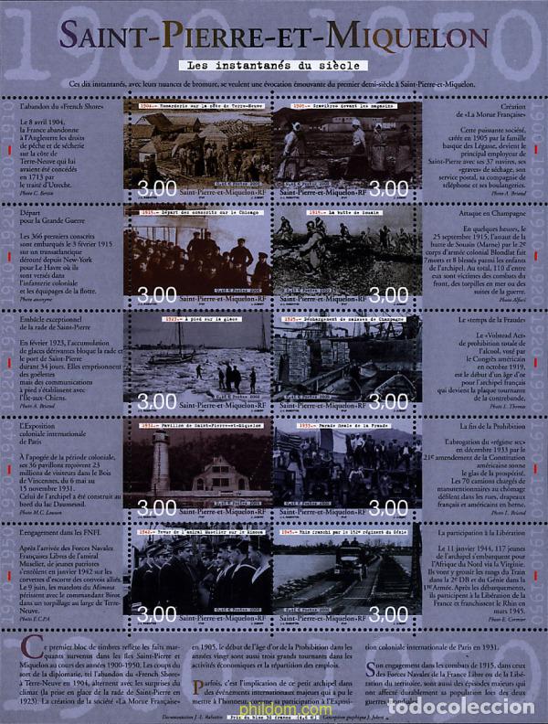 Sellos: 367287 MNH SAN PEDRO Y MIQUELON 2000 EL SIGLO XX