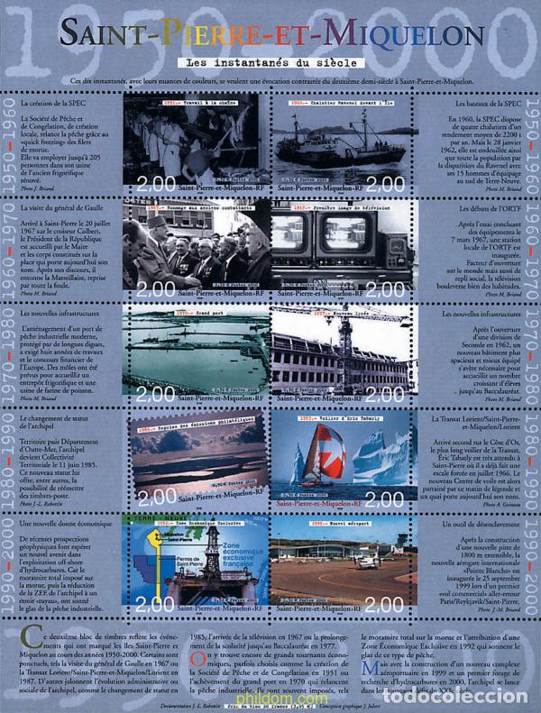 Sellos: 367297 MNH SAN PEDRO Y MIQUELON 2000 EL SIGLO XX