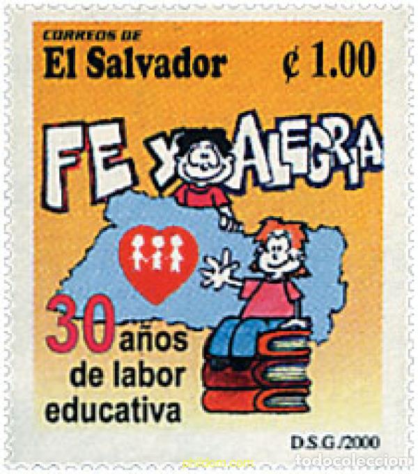 Sellos: 52049 MNH EL SALVADOR 2000 30 A&Ntilde;OS DE TRABAJO EDUCATIVO
