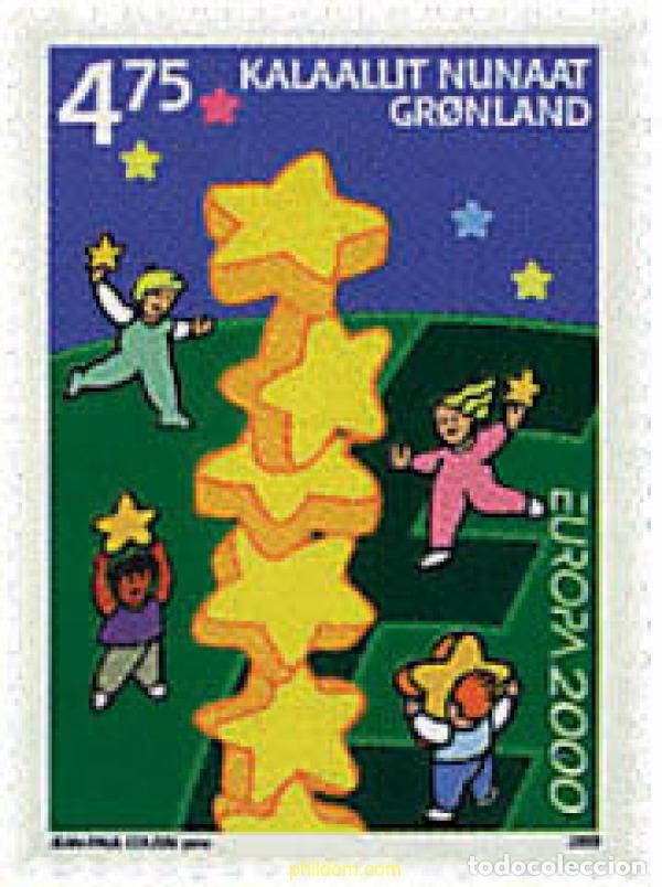 Sellos: 77123 MNH GROENLANDIA 2000 EUROPA CEPT. CONSTRUCCION EUROPEA