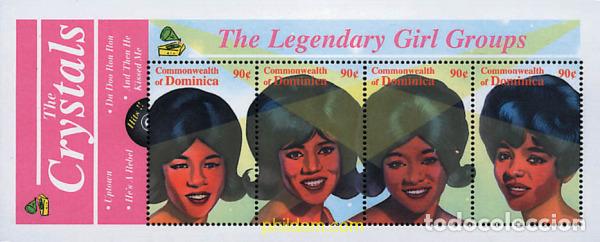 Sellos: 304647 MNH DOMINICA 2000 GRUPO DE CANTANTES. THE CRYSTALS