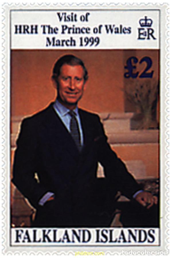 Sellos: 86944 MNH FALKLAND 1999 VISITA DEL PRINCIPE DE GALES