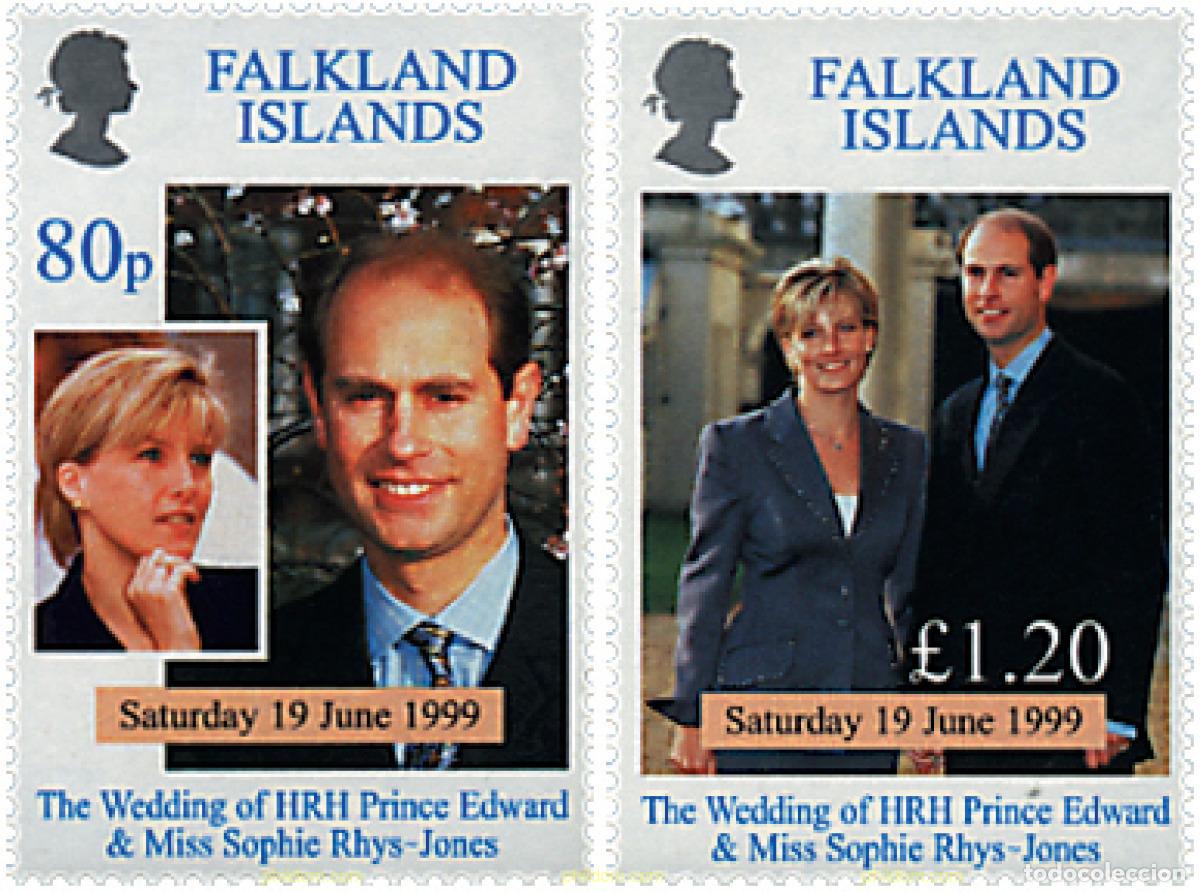 Sellos: 86945 MNH FALKLAND 1999 BODA DEL PRINCIPE EDUARDO Y MISS SOFIA RHYS-JONES