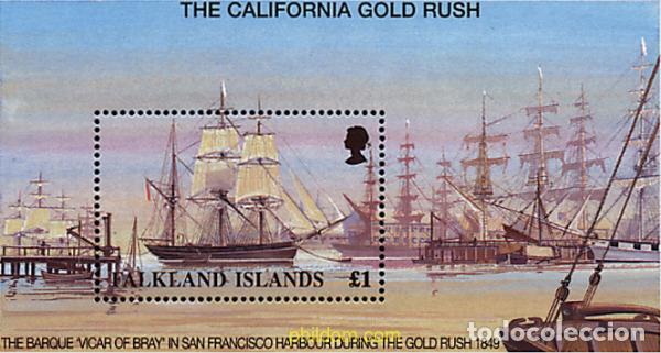 Sellos: 86942 MNH FALKLAND 1999 LA RUTA DEL ORO EN CALIFORNIA EN EL SIGLO XIX
