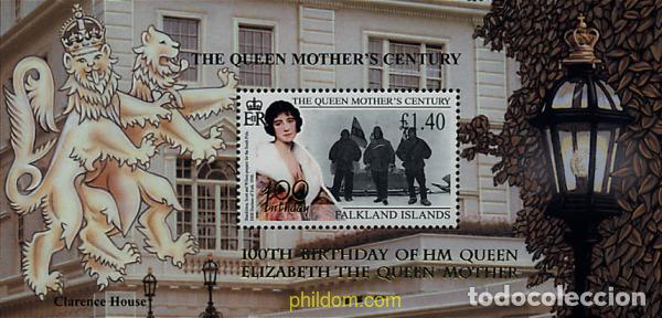 Sellos: 86949 MNH FALKLAND 2000 HOMENAJE A LA REINA MADRE ISABEL