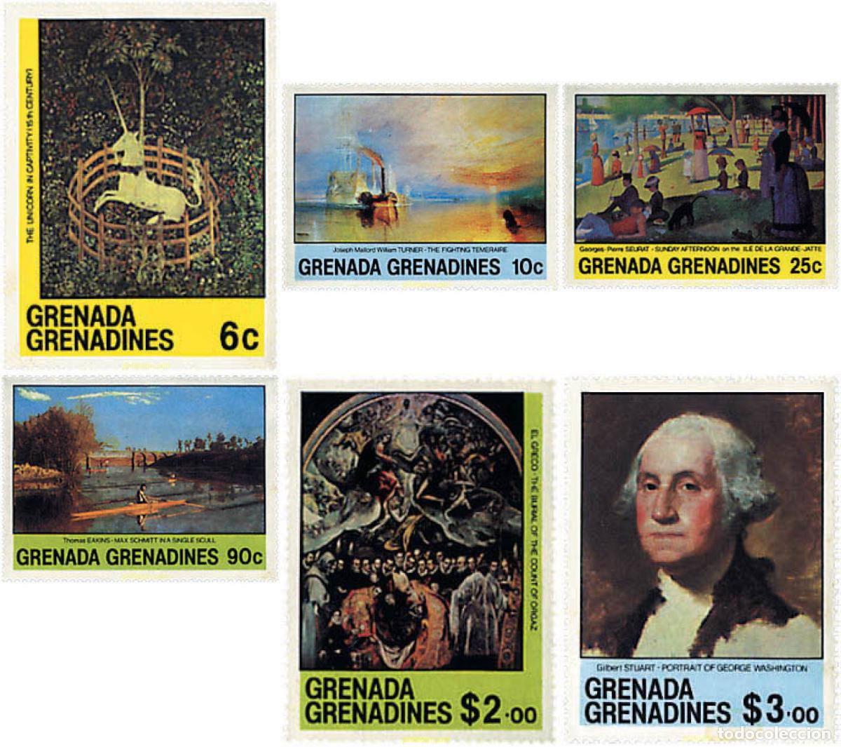 Sellos: 59870 MNH GRANADA GRANADINAS 1981 PINTURAS