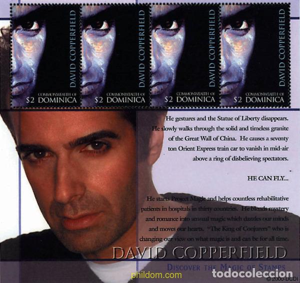Sellos: 137988 MNH DOMINICA 2000 HOMENAJE A DAVID COPPERFIELD